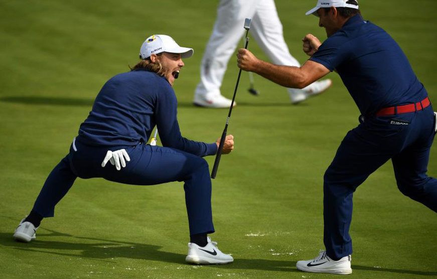 EUROPA VENCE A EE.UU. EN LOS FOURSOMES