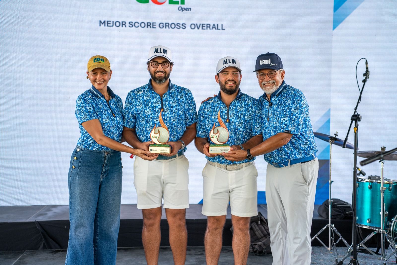 CUELLO Y MARTE, CAMPEONES OVERALL 4TO. TORNEO FIEBRE DE GOLF OPEN